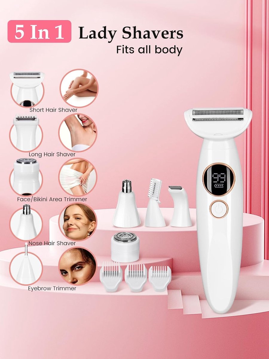 pinnacle living 5-in-1 Elektrisch Scheerapparaat Vrouw thumbnail 4