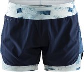 Craft - Charge 2-in-1 Shorts W - hardloopshorts dames - Blaze/P Jumble - XS