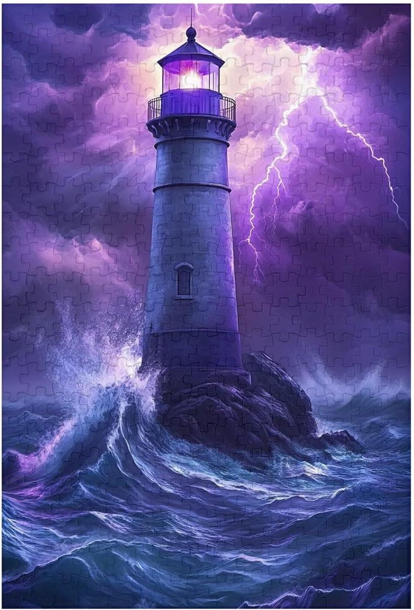 Vuurtoren Puzzel - Doe-het-zelf Kunstwerk - Ontspannen Vrije Tijd - Hoge Resolutie Print - 2000 Stukjes - Meerkleurig