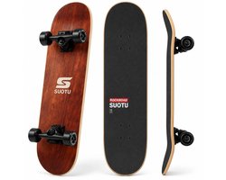 Suotu Skateboard 80x20 cm - ABEC-9 lagers - 95A PU wielen