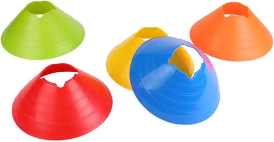 Voetbal Trainings Kegels - Marker Schotels - Sport Training - Duidelijke Zichtbaarheid - 20 Stuks - Geel — afbeelding 5