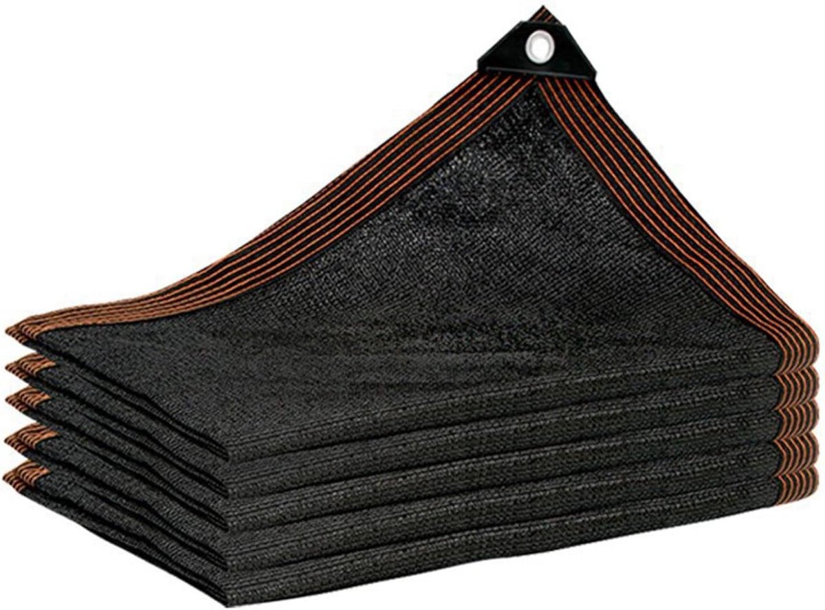 Schaduwdoek Tuin - Schaduwgaas Zonnedoek - Planten Beschermen - Ademende Stof - 70% Schaduwpercentage - Zwart