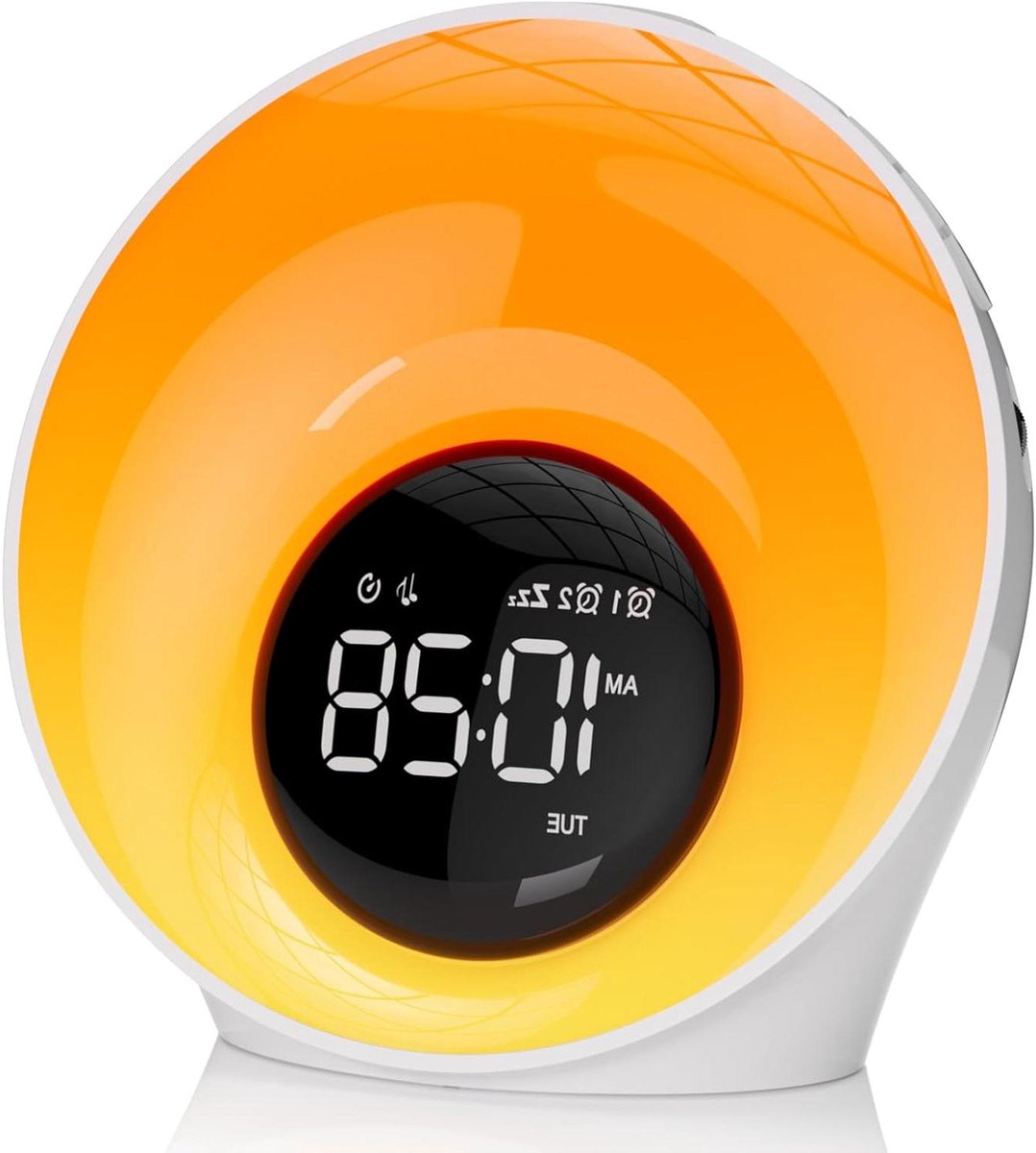 Wake Up Light - Wekker Slaapmachine - Rustig Ontwaken - Simuleert Zonsopgang - 10x10 mm - Wit