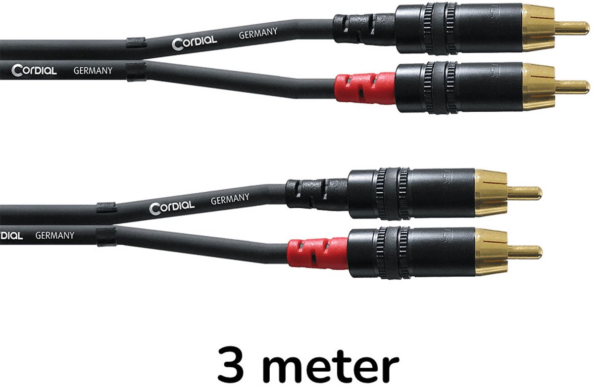 Cordial CFU 3 CC Cinchkabel 3 m - Audio kabel