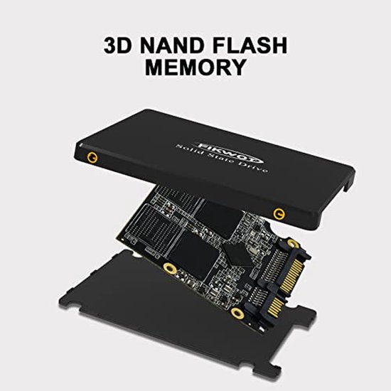 Interne SSD - Solid State Drive - Computer Upgrade - 3D NAND Technologie - 4 TB - Zwart — afbeelding 3