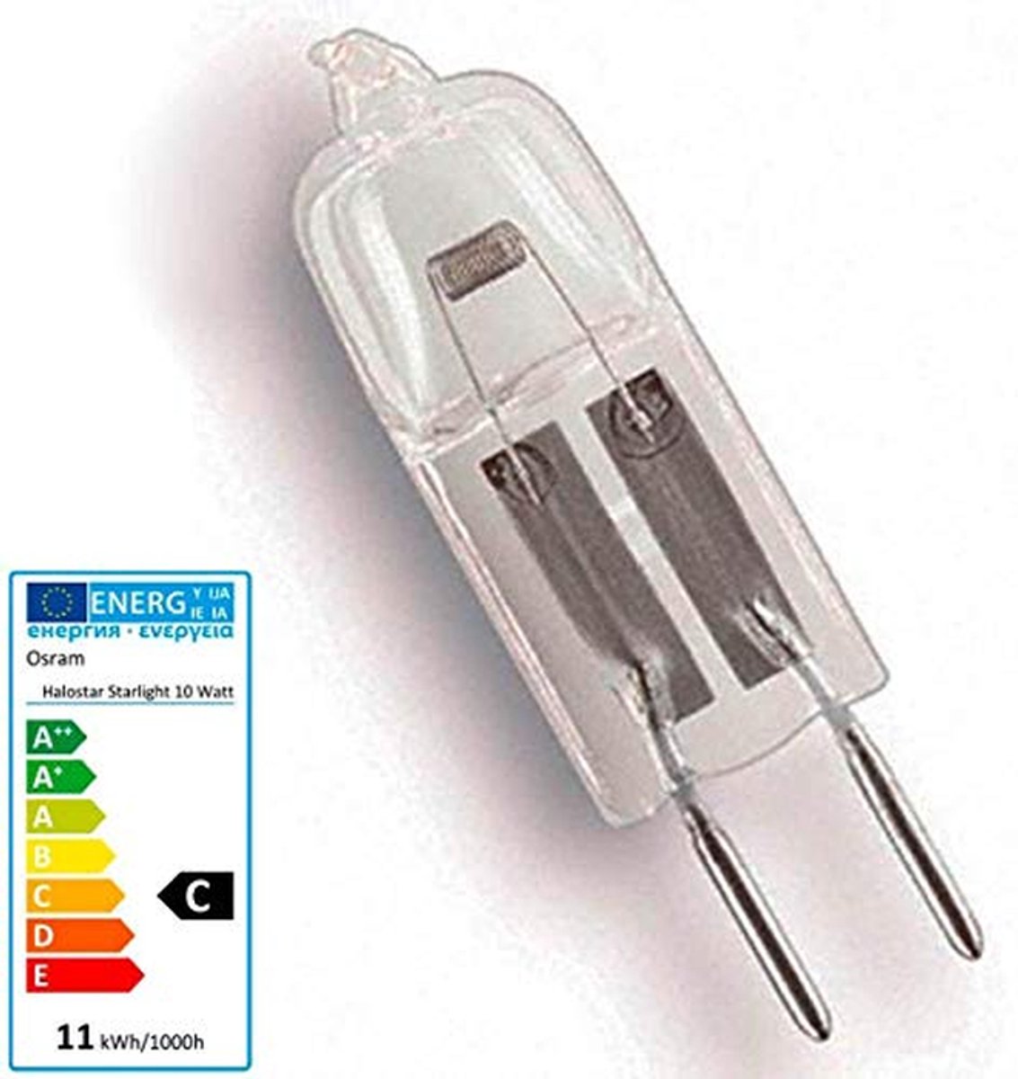 Halogeenlamp 10 Watt G4 dimbaar warm wit