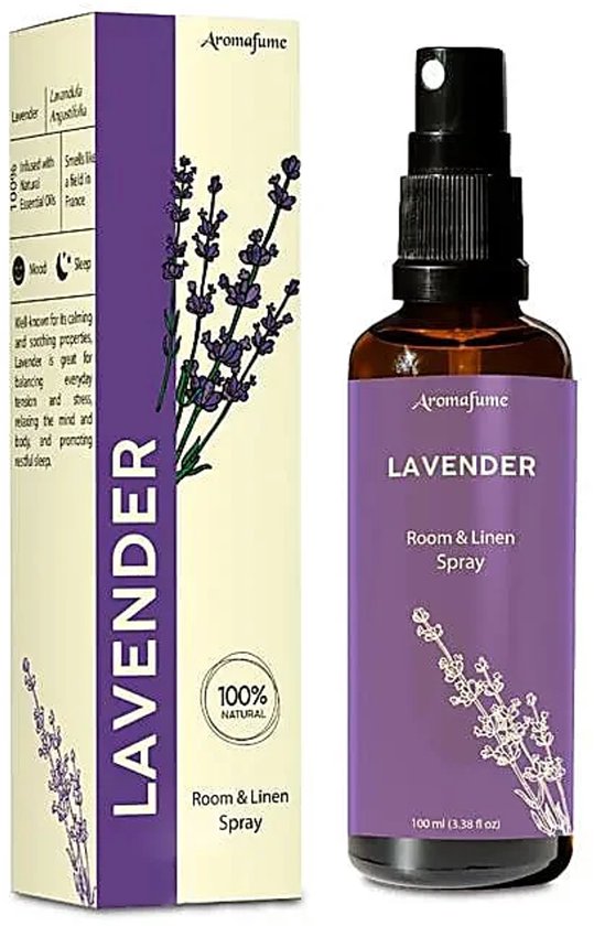 Spray d'ambiance (et spray linge) à l'huile essentielle de Lavande, Aromafume, 100 ml