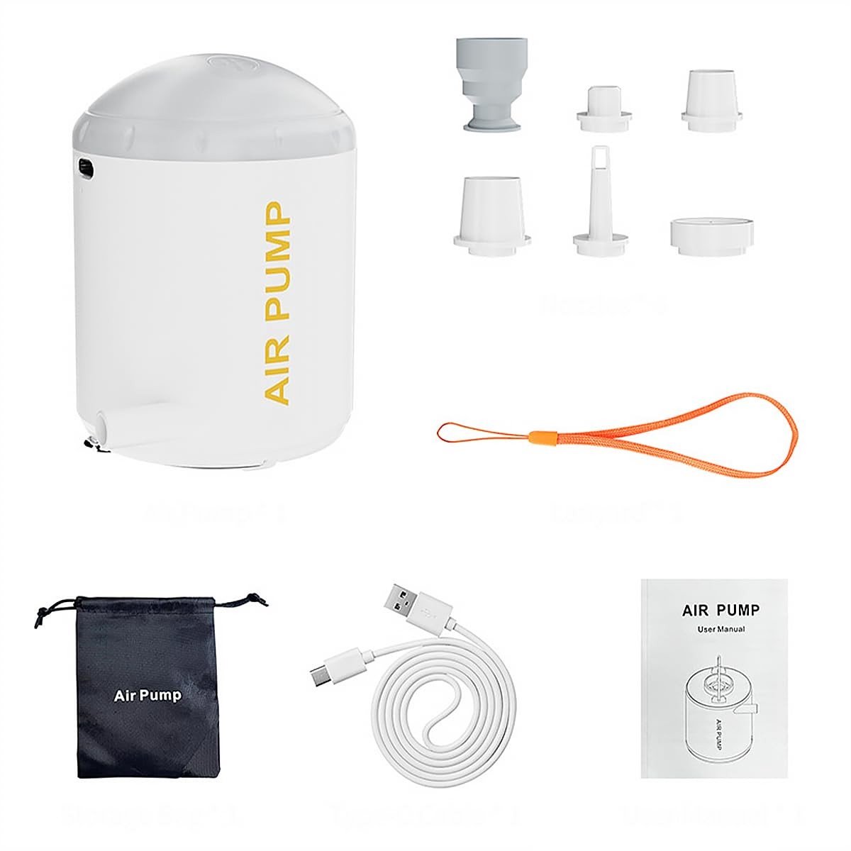 MTTproducts - Draadloze Oplaadbare Luchtpomp voor Camping
