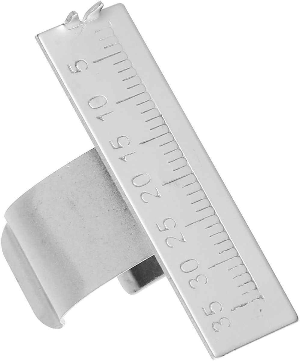 MTTproducts- Endodontie Liniaal - Verstelbare Klemring - Roestvrij Staal - Tandmeetring - Nauwkeurige Meting - Lichtgewicht