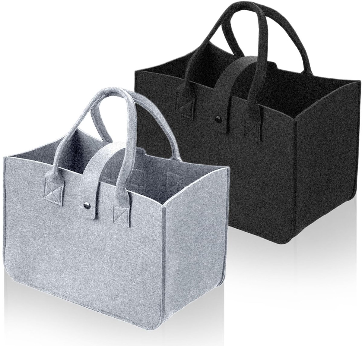 MTTproducts- Vilt Tas Duurzaam - Shopper Dames met Rits - Lichtgewicht - Handtas - Opvouwbaar - Makkelijk te Reinigen - 30 x 20 cm