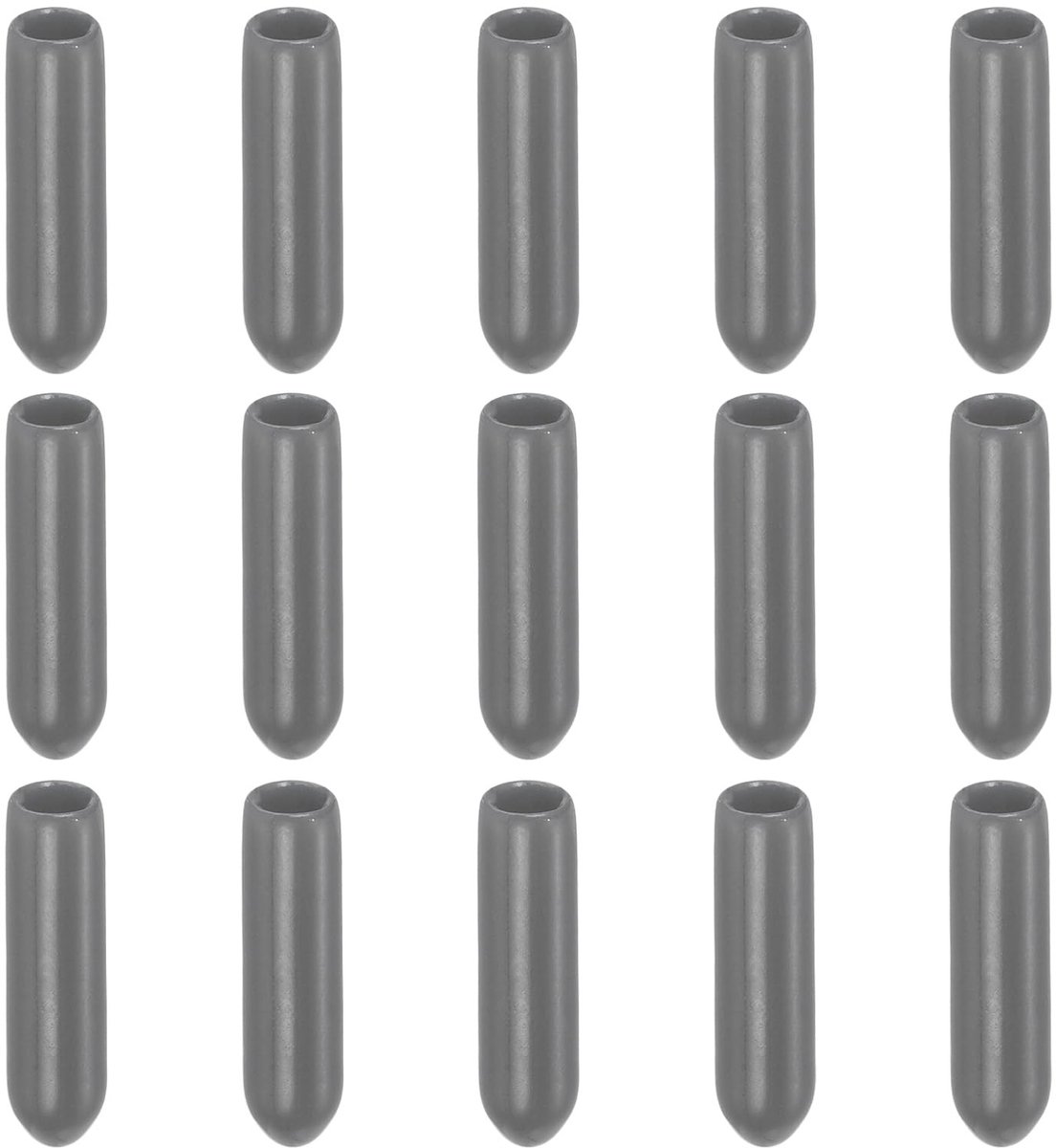 MTTproducts- Eindkappen 100 Pack - Rubber Beschermkap - Schroefdraad Protector - Slijtvast - Donkergrijs - Binnendiameter 4 mm