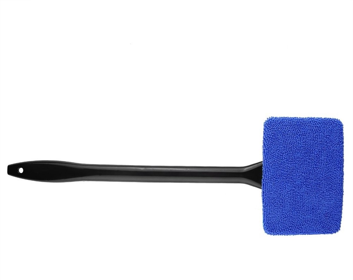 MTTproducts- Raamreiniger - Microfiber Reinigingspenseel - Afneembaar Handvat - 12,5 x 8,5 cm - Lichtgewicht 81 g - Voorruit Reiniging - Ruitensproeier