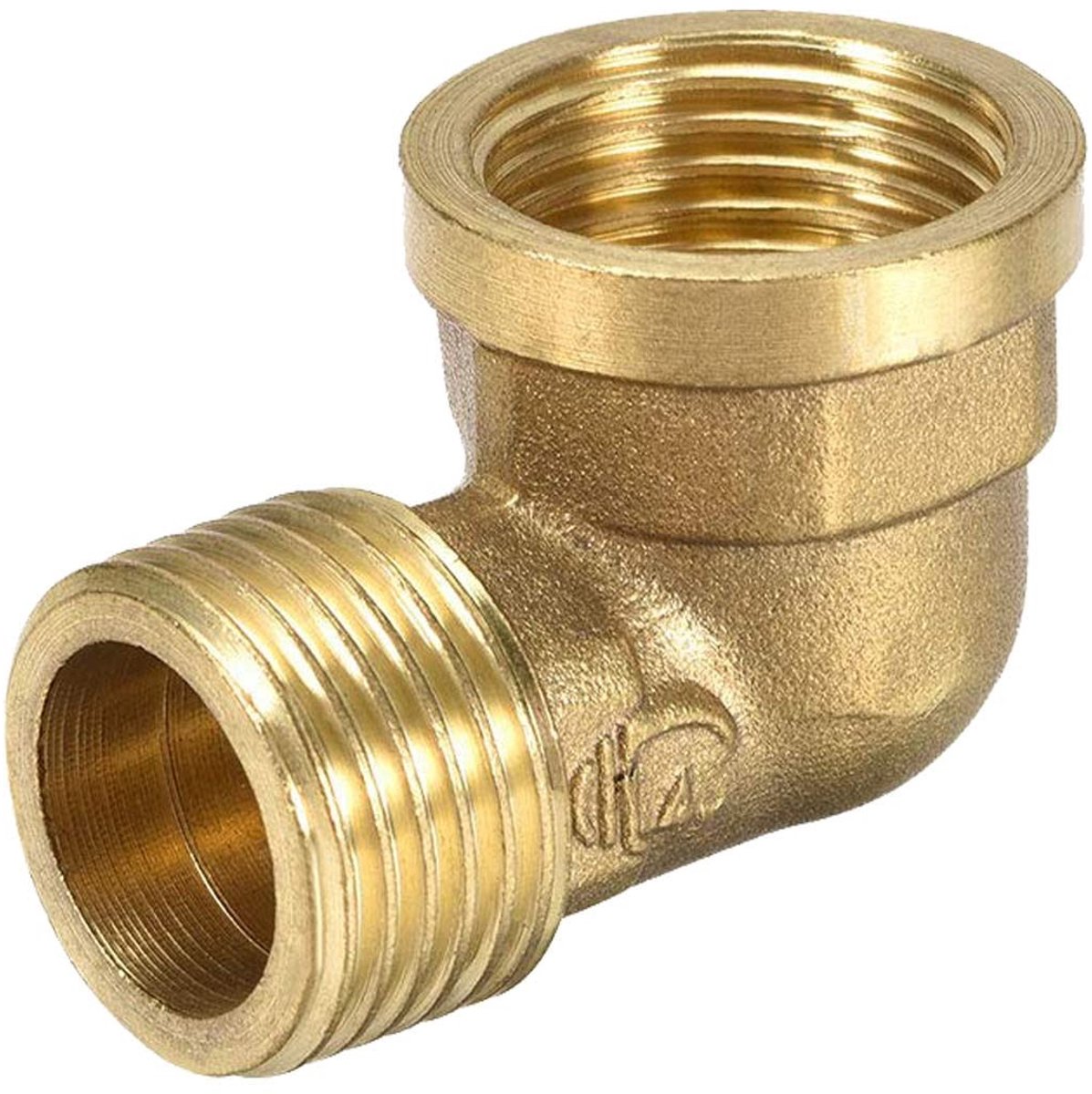 MTTproducts - Messing Elleboog Pijpfitting Adapter 90 Graden