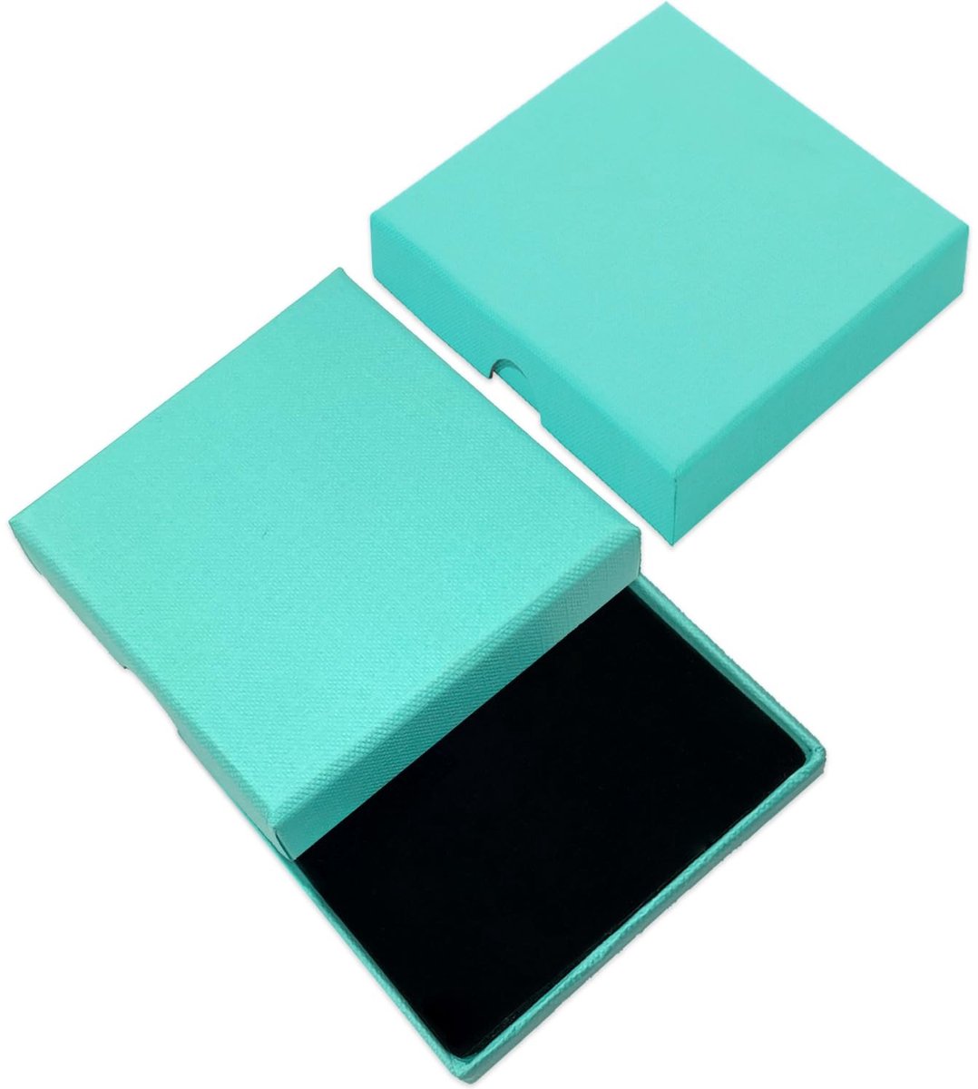MTTproducts- Sieradenbox Hoogwaardige Kraft - Cadeaudoos - Geschenkdoos - Opbergdoos - Voor Oorbellen/Necklaces - 8x8x1.5cm - Cadeaubox