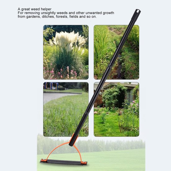 Allecto - Handmatige Onkruidgrassnijder - Onkruidbestrijding - Duurzaam materiaal - 65 Mangaanstaal - Ergonomisch ontwerp - Geschikt voor hoog gr van Merkloos	 — afbeelding 2