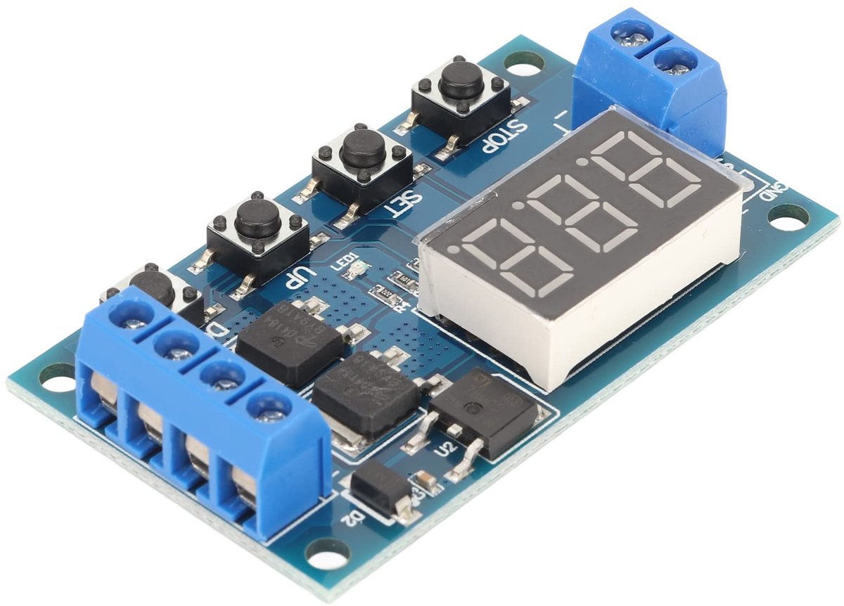 NTH products- Tijdvertragingsrelais Digitale Dual MOS Tube Control Board - Schakelaar - Printplaat - Smart Home Controller - Breed voltage 5-30V - Noodstopfunctie - Schakelbord