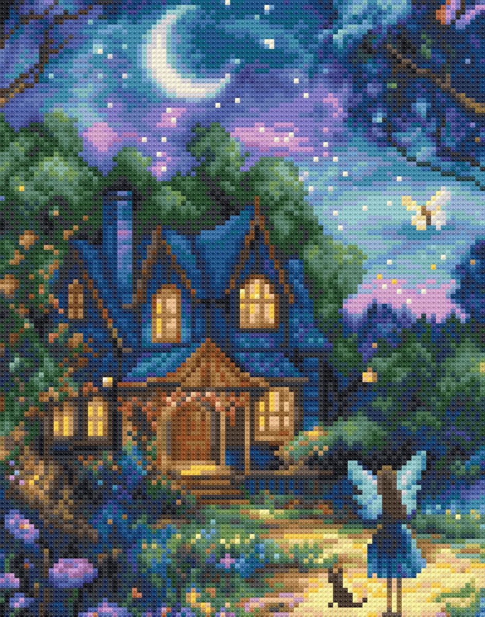 Diamond Painting - Luna’s Garden - De Tuin van Luna - Letistitch 28 x 36 cm