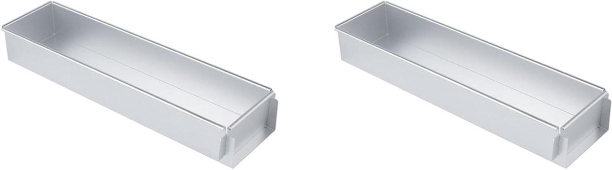 Taartvorm Set - Cheesecake Pan - Taarten Bakken - Verwijderbare Zijkanten - 43 x 14 x 13 cm - Zilver
