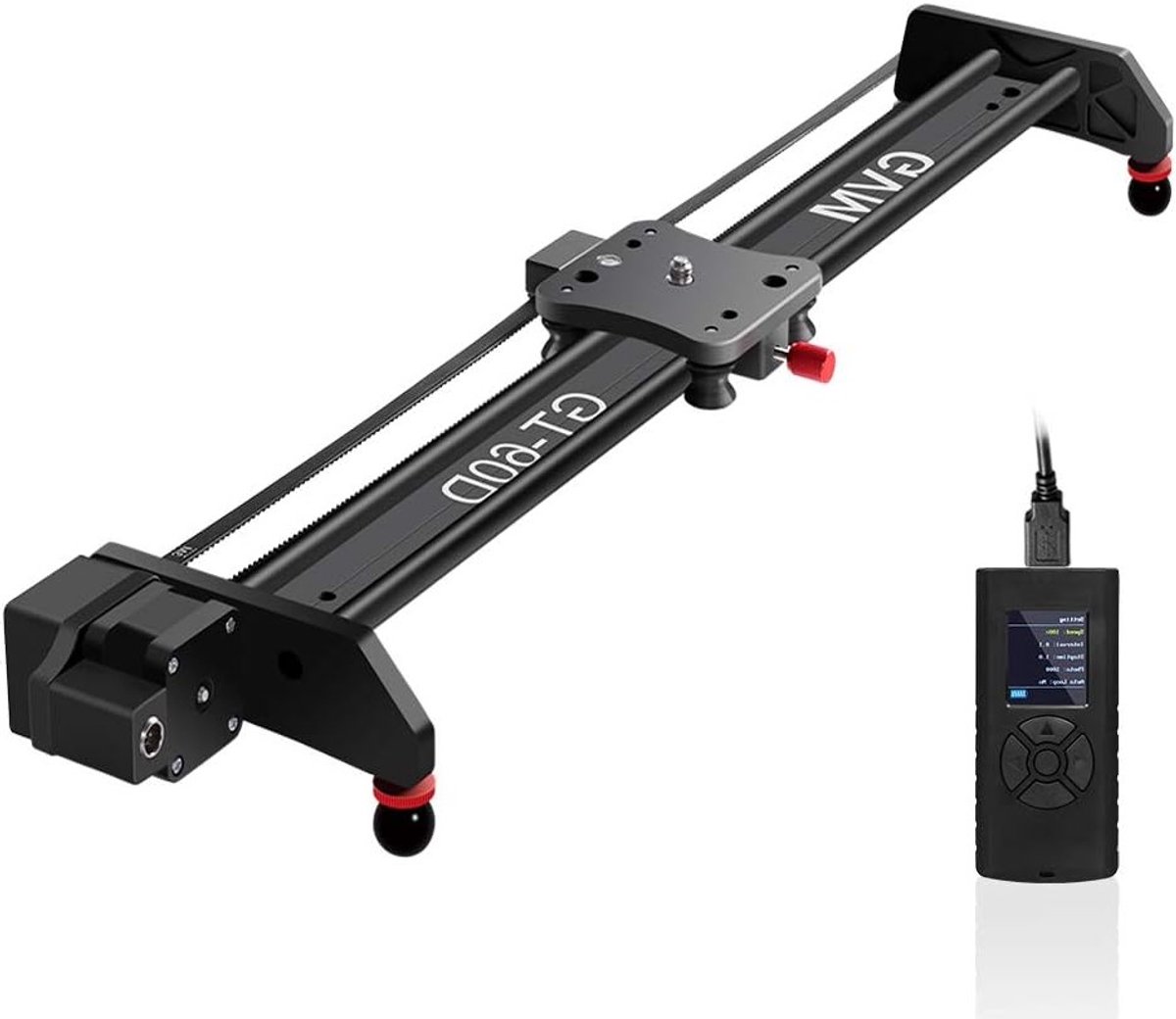 Motorized Camera Slider van 60 cm van Aluminium voor DSLR, Videografie en Filmproductie, Perfect voor Professionele Fotografie