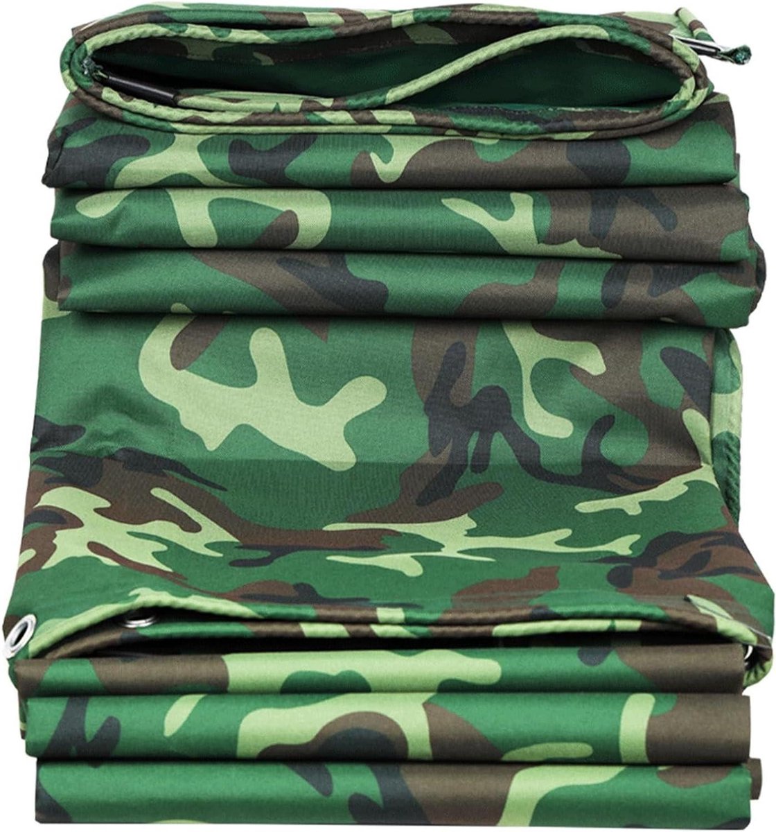 Camouflage Zeil - Waterdicht Dekzeil - Outdoor Bescherming - Versterkte Randen - 1.5 x 1.8 m - Groen