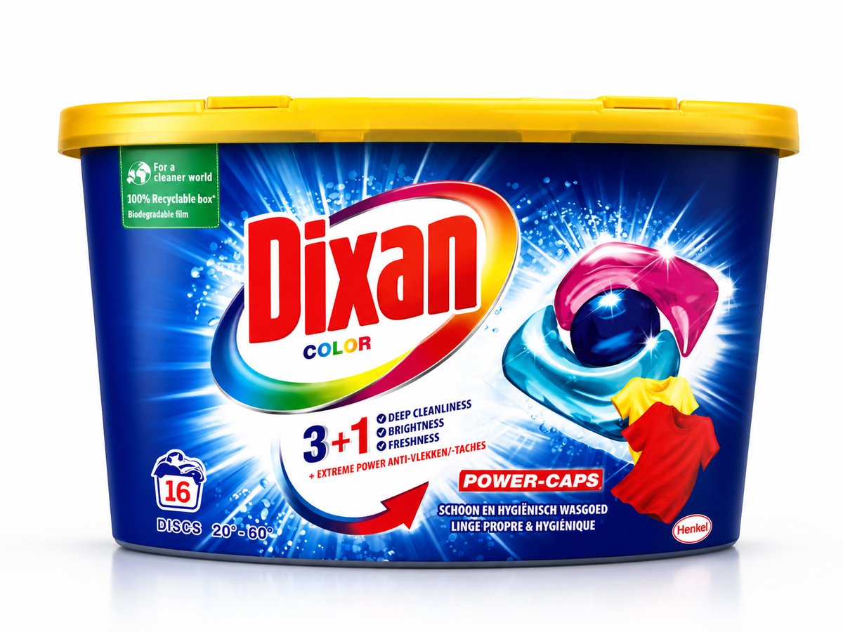 Dixan Power Caps Color - 16 caps