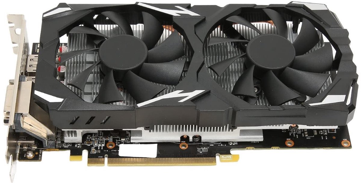 Allecto - RX 580 Grafische Kaart - Gaming Videokaart - 8GB GDDR5 - Dual Cooling Fans - 7000MHz - Geschikt voor 8K - PCI Express 3.0
