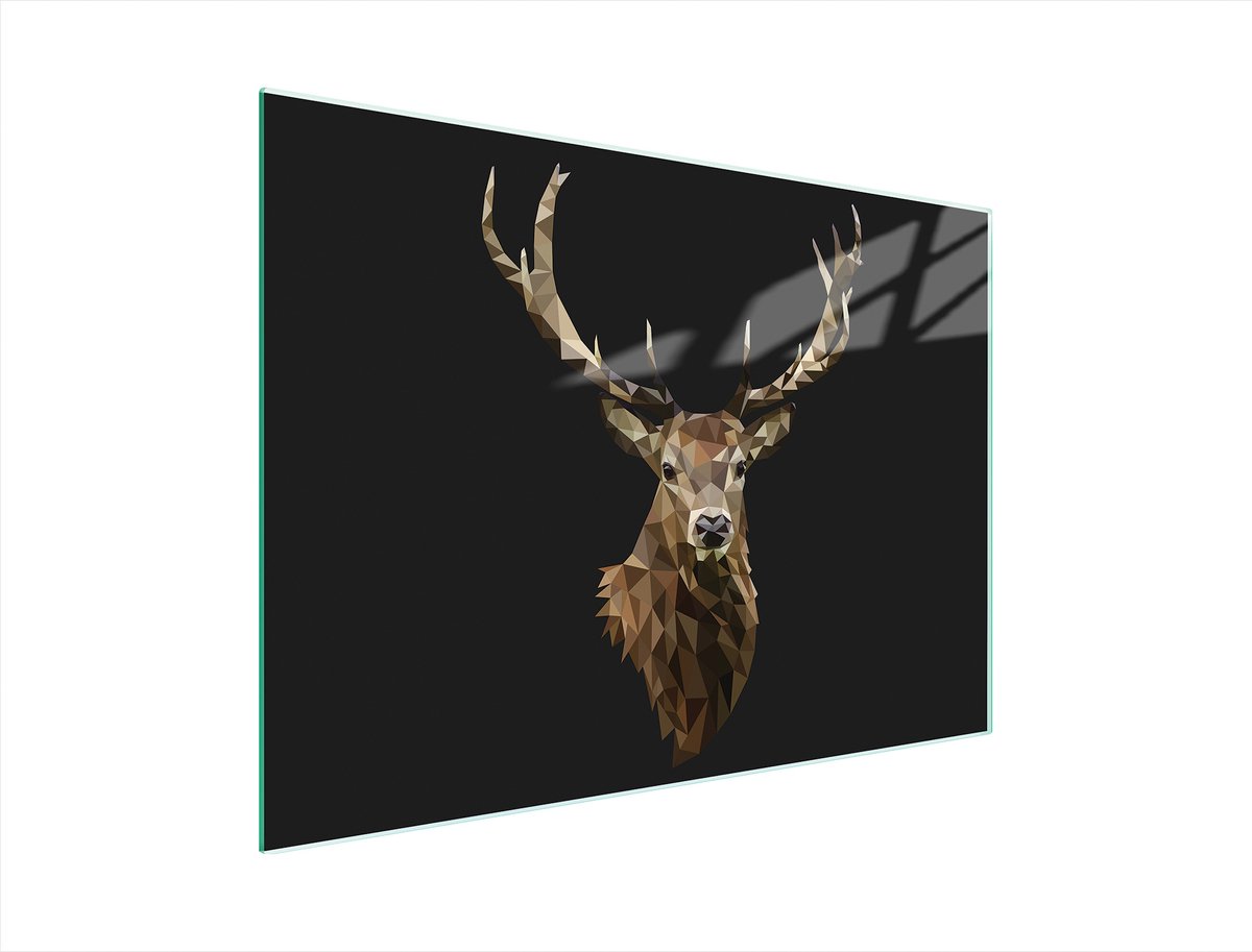 TMK ArtDeko Serie - Snijplank Glas - 40x30 cm - Hertenmotief - Antislip