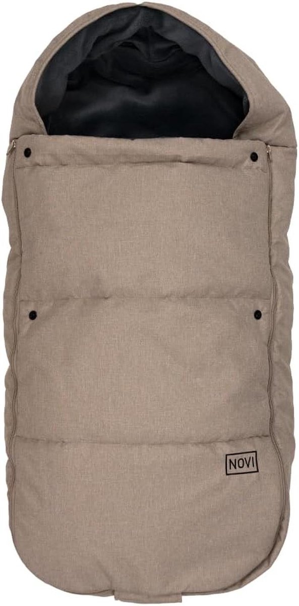 Baby Voetenzak - Universele Topper - Warm en Comfortabel - Capuchon Model - 90 x 45 cm - Zwart — afbeelding 5