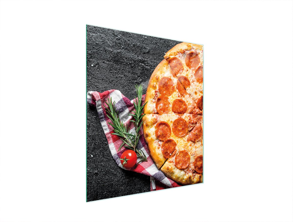 TMK ArtDeko - Snijplank - 45x52 cm - Glas - Pizza Motief