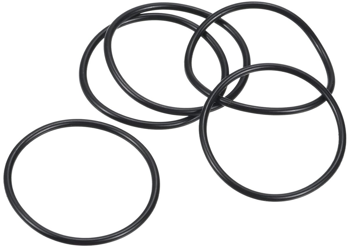 Nitril Rubber O-ringen 41mm OD 37mm ID 2mm Dikte, 20 Stuks voor Waterkranen, Loodgieterswerk en Auto Reparatie, Zwart