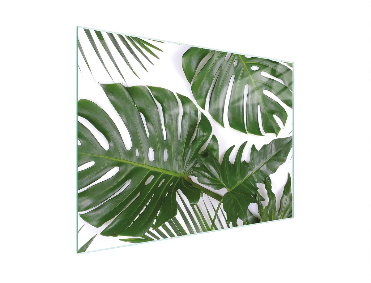 TMK ArtDeko - Snijplank - 30x22 cm - Monstera - Glas