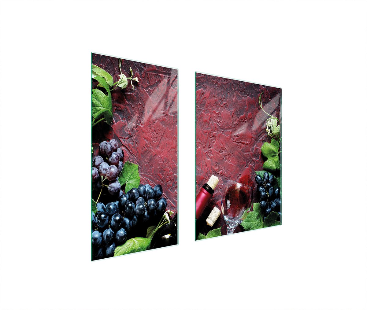 TMK ArtDeko Serie - Glazen Beschermplaat - 75x52 cm - Multifunctioneel - Hartglas