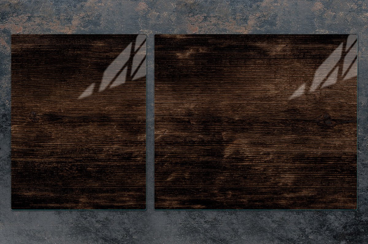 TMK ArtDeko - Snijplank - 100x52 cm - Glas - Houtprint