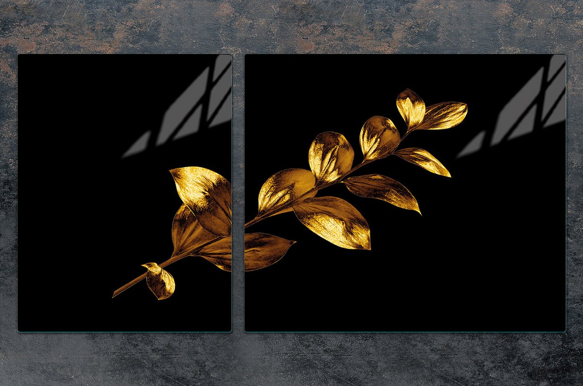 TMK ArtDeko - Snijplank - 100x52cm - Goudkleurig - Glas