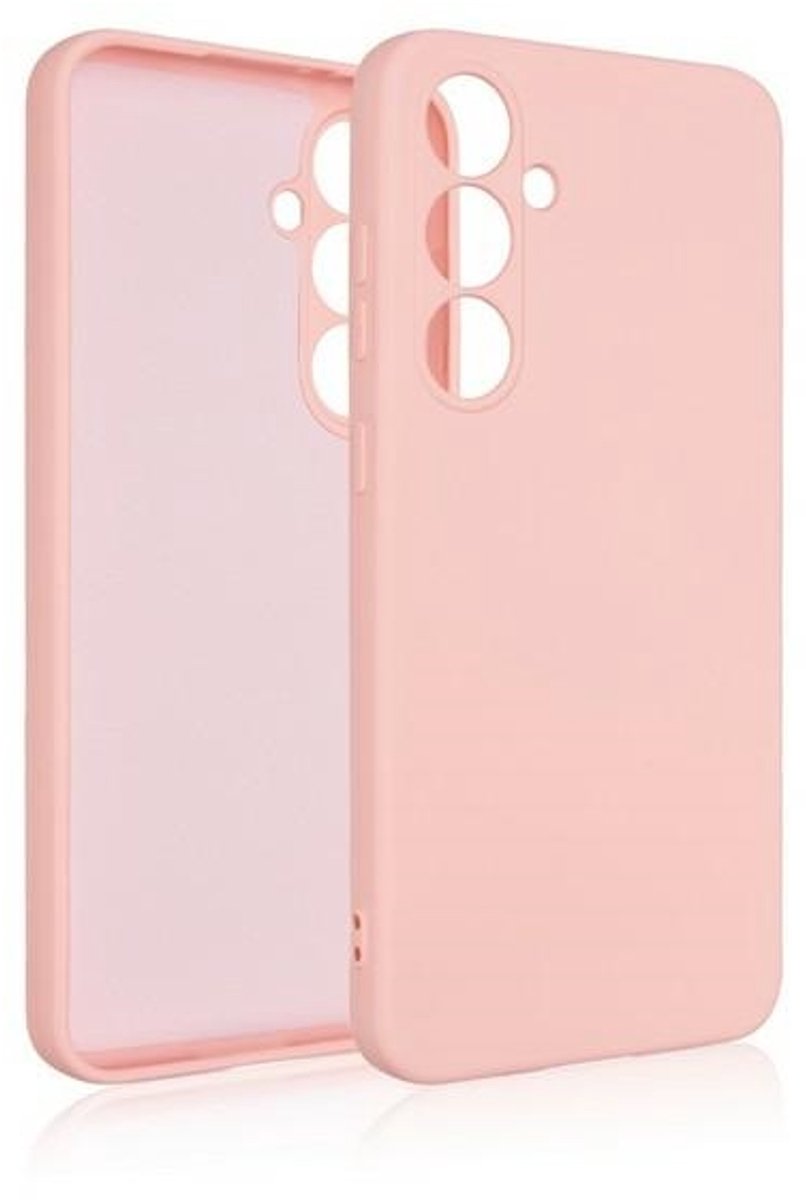 Beline Siliconen Hoesje Samsung S24 Fe Roze Goud/Roségoud