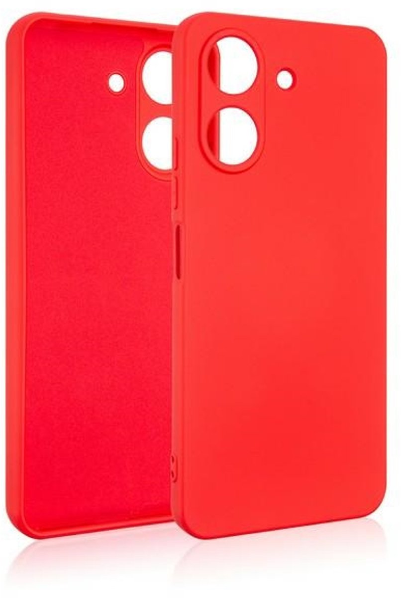 Beline Siliconen Hoesje Xiaomi Redmi 13C rood/rood Poco C65