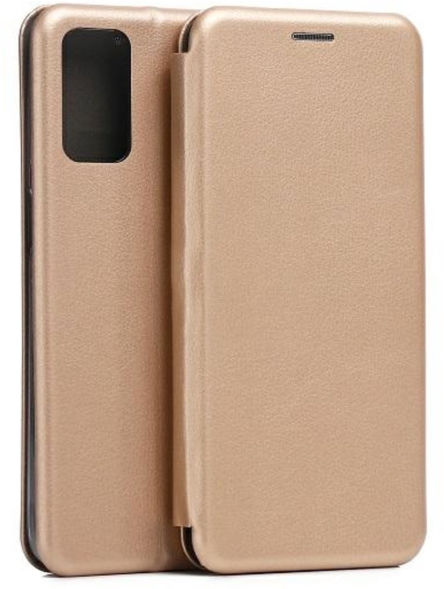 Beline - Boekhoes voor Moto G42 - Gouden Magnetische Sluiting - Leren Omslag