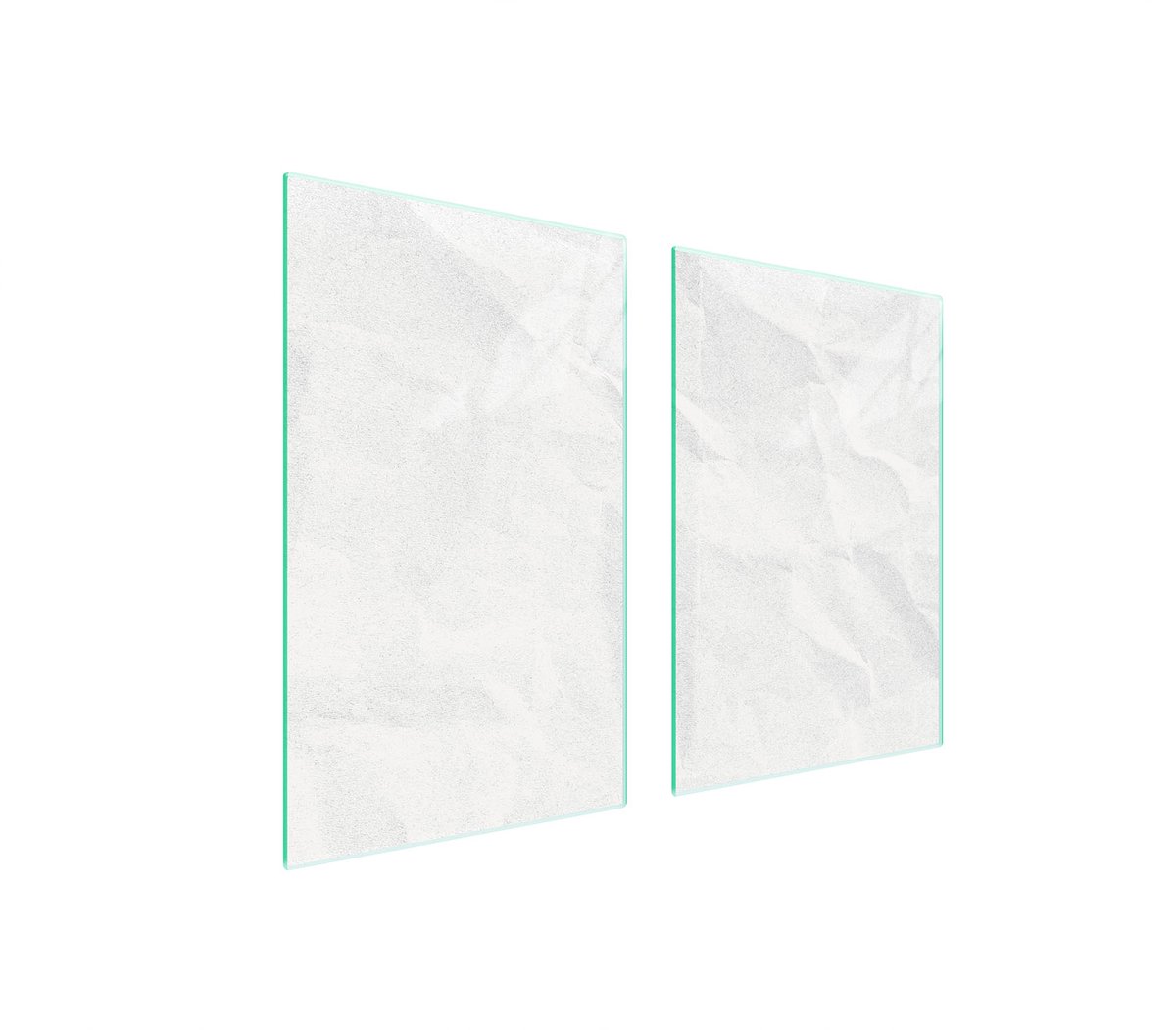 TMK ArtDeko - Snijplank - Beschermplaat - Wit - Gehard Glas