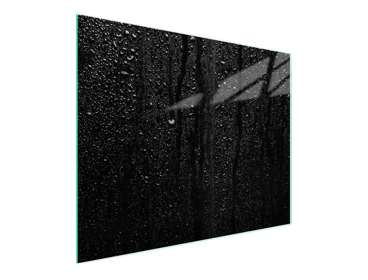 TMK ArtDeko - Snijplank van gehard glas - 52x30 cm - Zwarte kleur