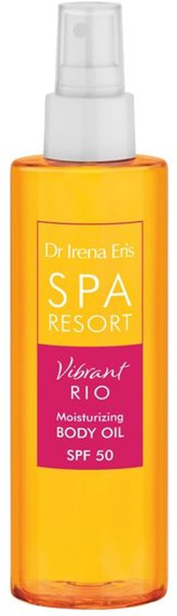 Dr. Irena Eris Spa Resort Vibrant Rio Moisturizing Body Oil SPF 50 200 ml - Luxe Bodyolie Met Hoge UV Bescherming - Hydraterende Body Oil Met Babassu Olie En Vitamine E Voor Een Stralende, Gladde Huid