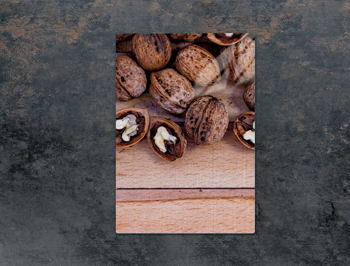 TMK ArtDeko - Snijplank Glas - 35x52 cm - Noten - Bescherming en Decoratie