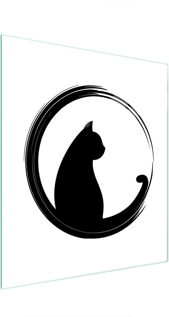 TMK ArtDeko - Snijplank - Glas - 45x52 cm - Kat Afbeelding