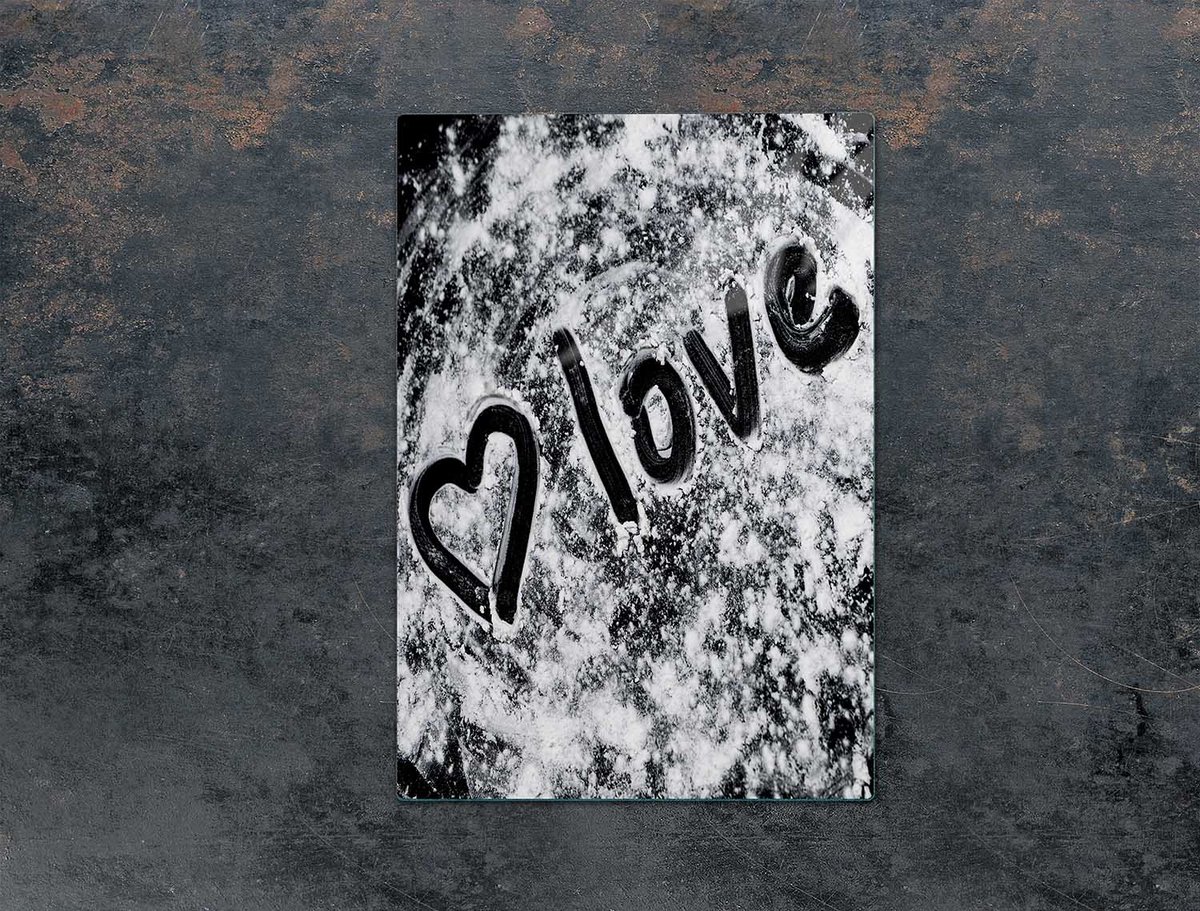 TMK ArtDeko Serie - Snijplank - 35x52 cm - Hartvormig - Gehard Glas