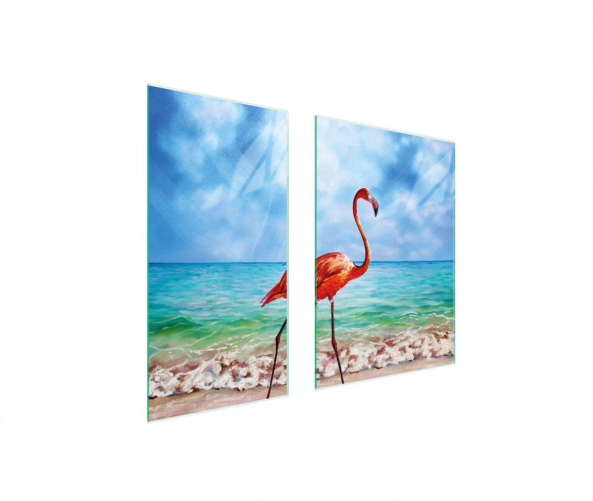 TMK ArtDeko - Snijplank - 75x52 cm - Glas - Flaming