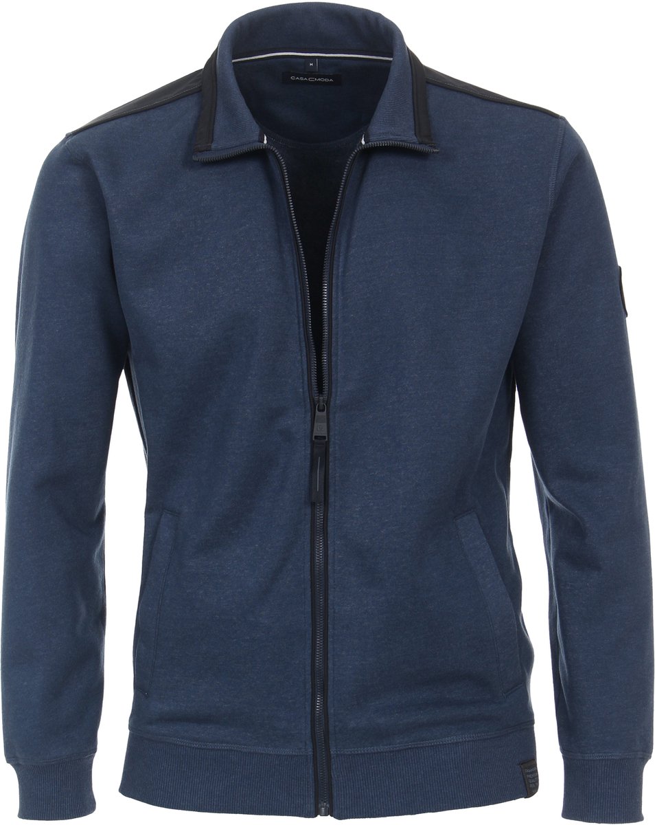 CASAMODA Sportvest Zip Blauw - Maat 3XL - Heren