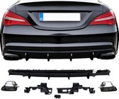 Diffuseur arrière Sport noir brillant sur mesure pour Mercedes CLA W117 C117 2016-2019