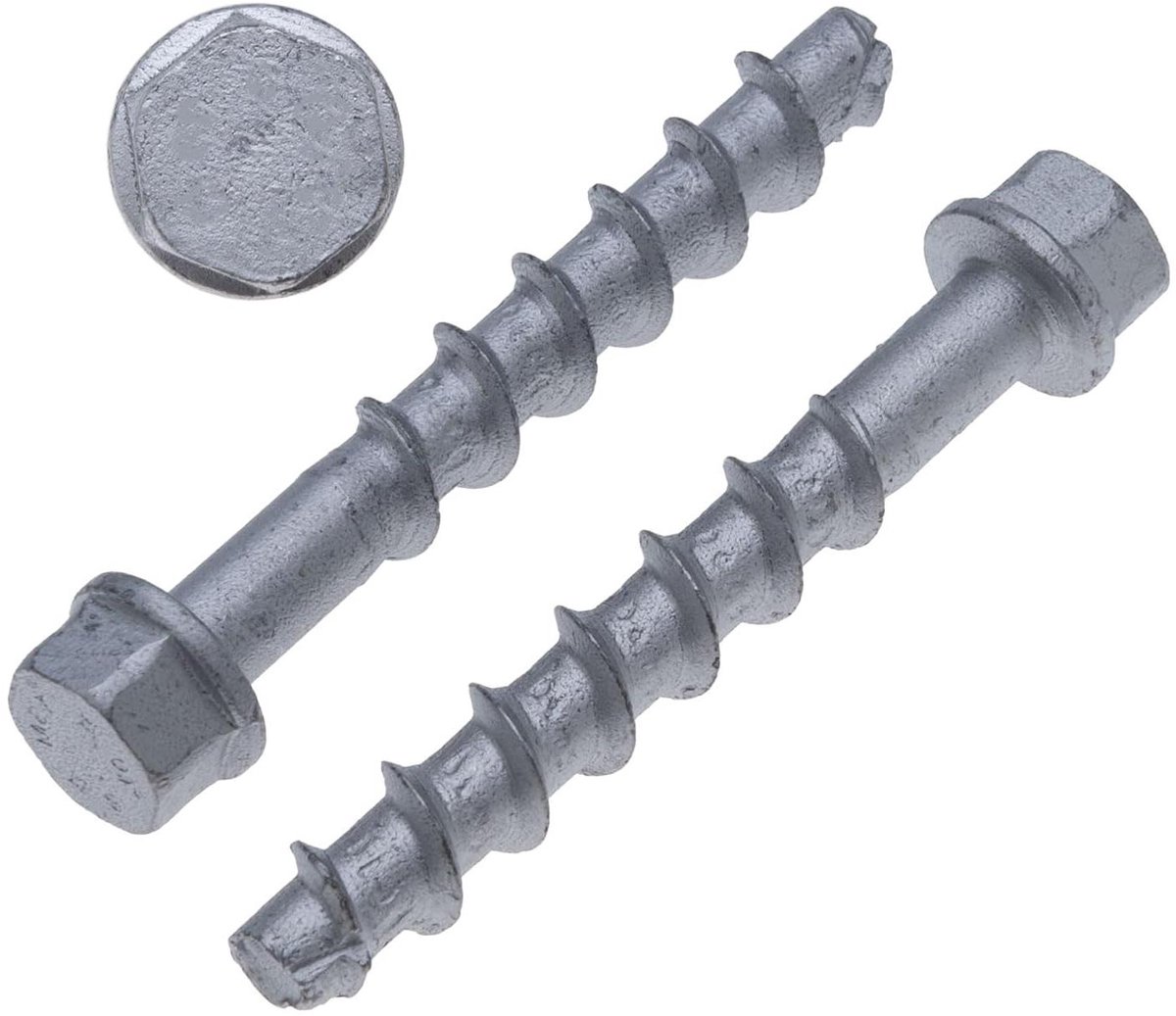 Betonschroeven - Muurankers Verankering - Stevig Bevestigen - Roestbestendige Coating - 126 x 70 mm - Zilver