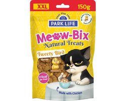 Park Life Meow-Bix Katten Snacks – Kalkoen (35%) – Met Kattenkruid (2%) – Graanvrij – 100% Natuurlijk – Ovengebakken – 150g