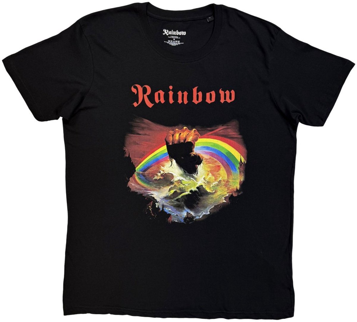 Rainbow - Rainbow Rising Heren Tshirt - 2XL - Zwart