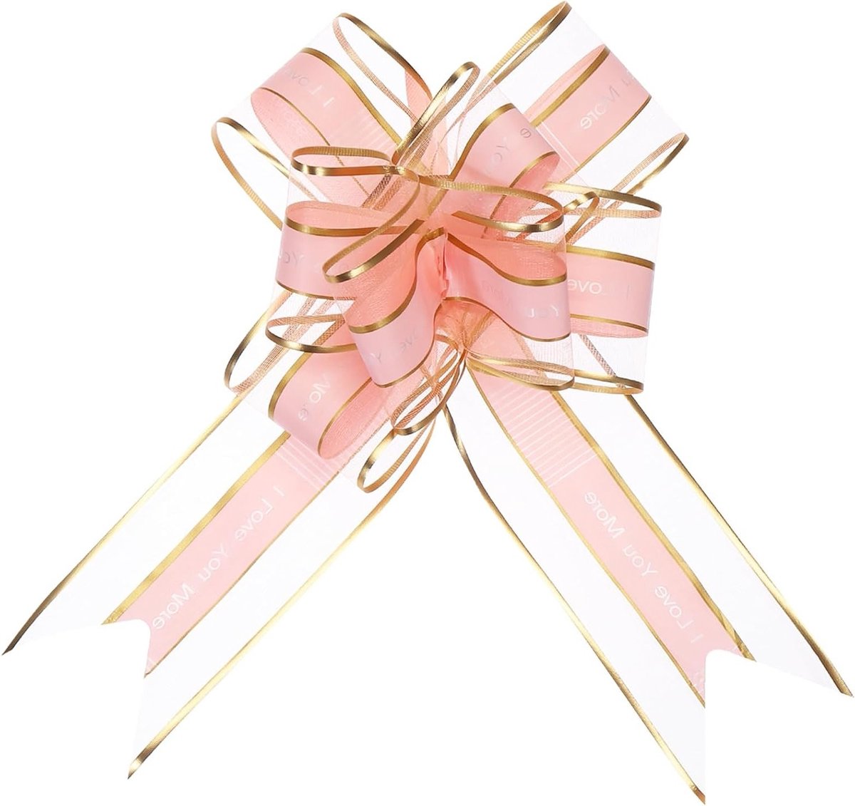 Extra Grote 11 Inch Organza Strikken in Roze voor Bruiloft, Manden en Cadeauverpakking - 10 Stuks
